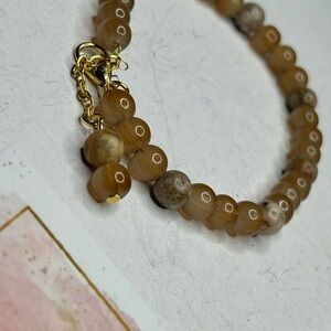 Golden Brown Agate Bracelet